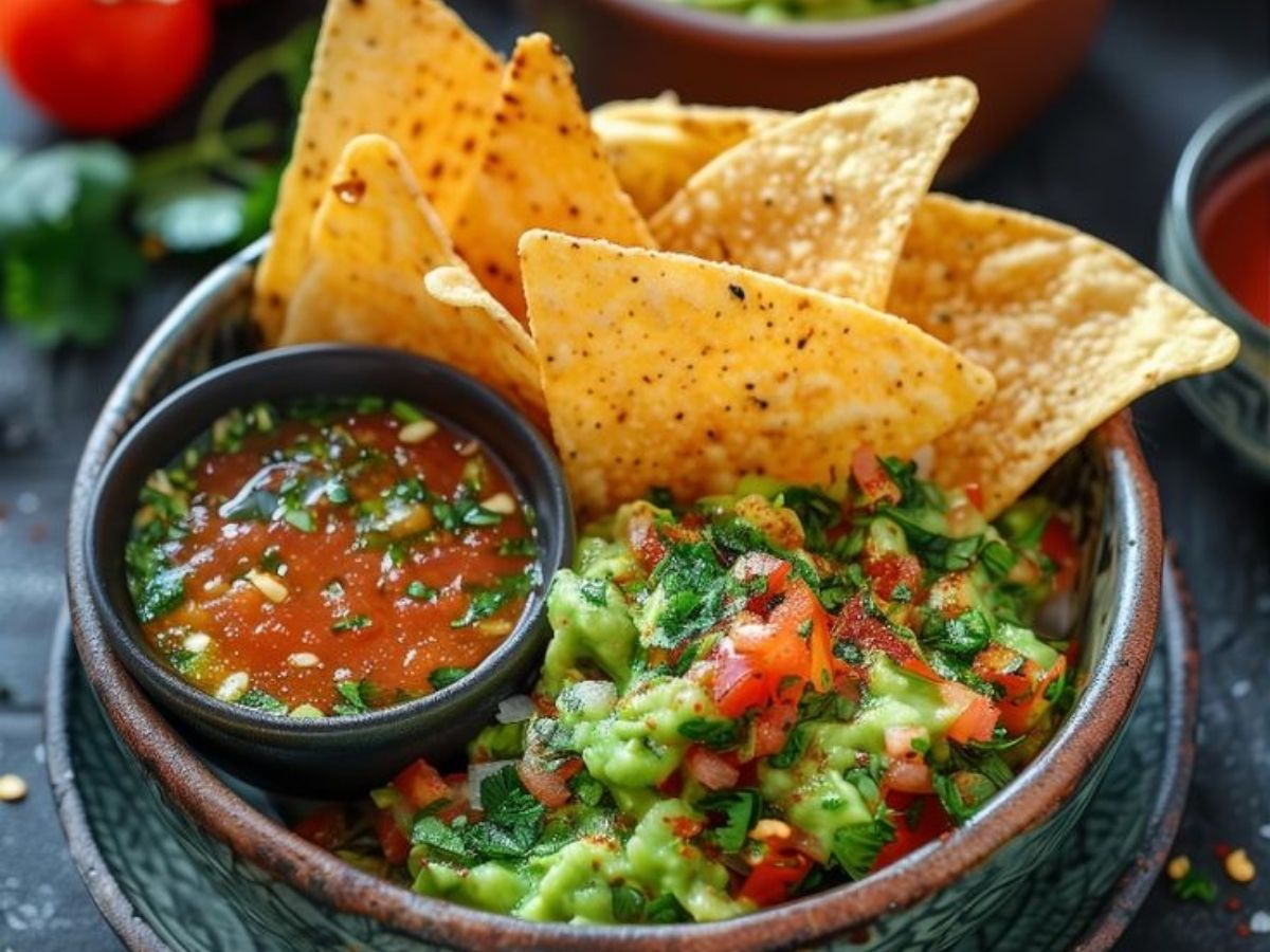 Chips with Guacamole and Salsa